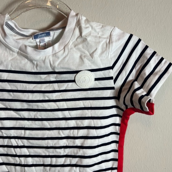 Jacadi paris stripe tee boys white size 10 new - Picture 2 of 8